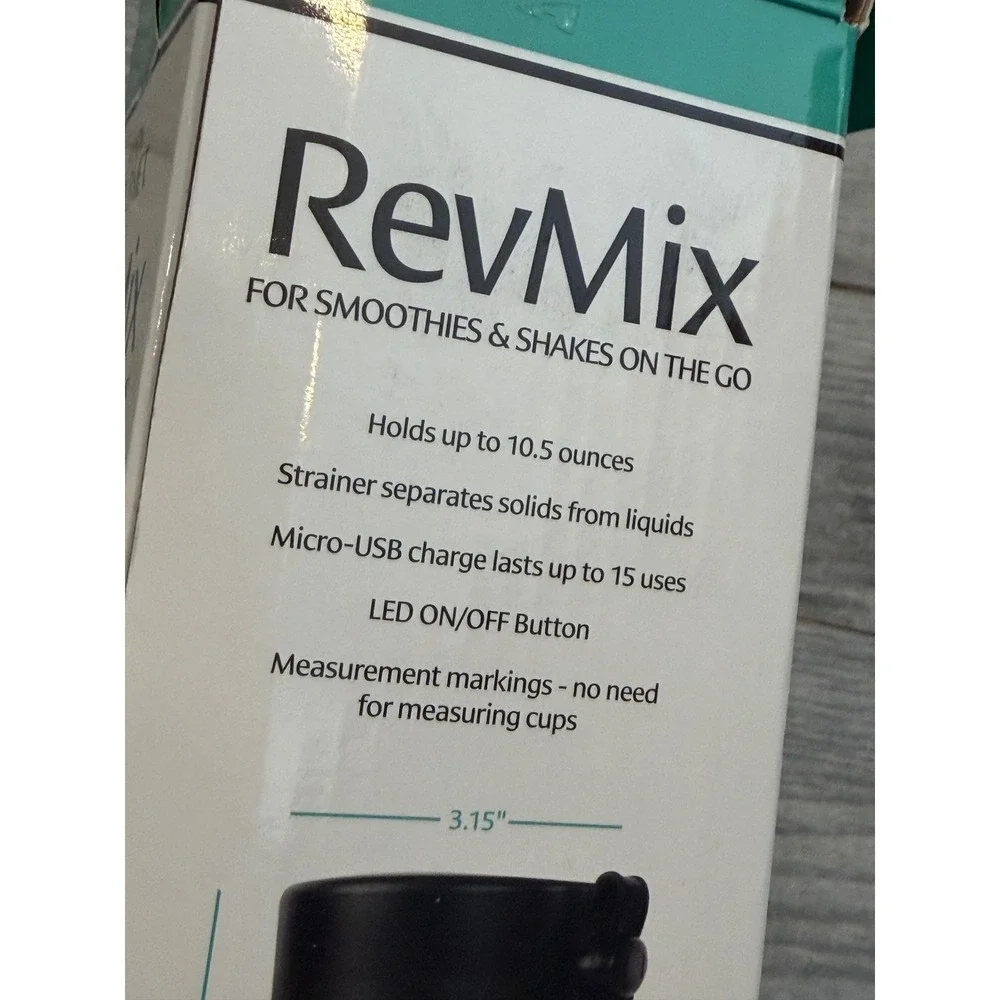 Handy Gourmet RevMix‎ Portable Blender JB8765 Rechargeable NWT Personal Travel